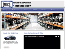 Tablet Screenshot of donsauto.com