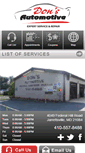 Mobile Screenshot of donsauto.net